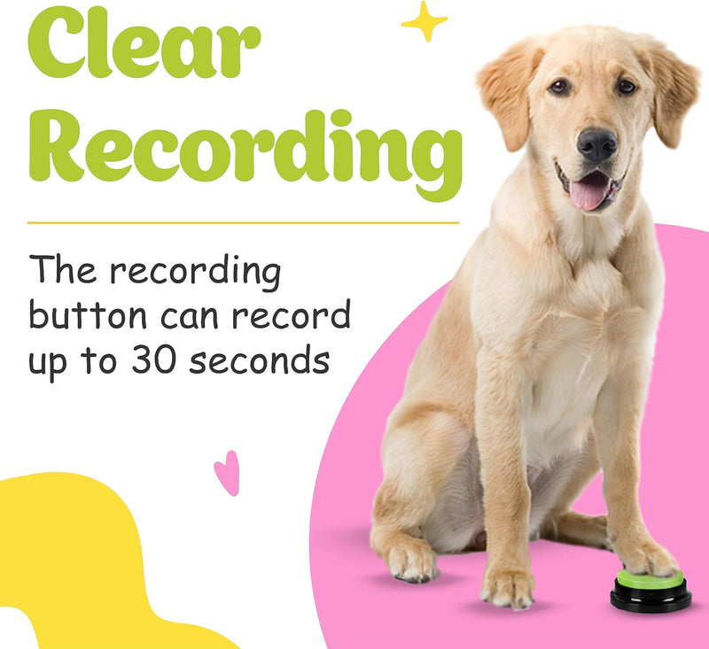 Dog Buttons for Voice Record and Communication with Buzzer